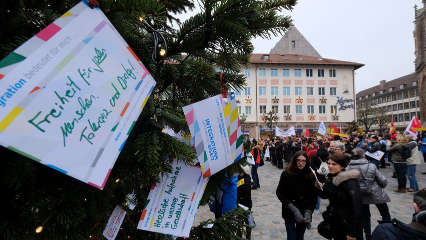 Kundgebung gegen das bayerische Integrationsgesetz in Nürnberg