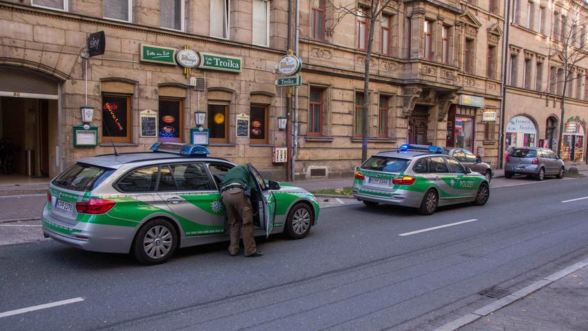 Großeinsatz in Fürther Innenstadt: Mann zückt Gaspistole