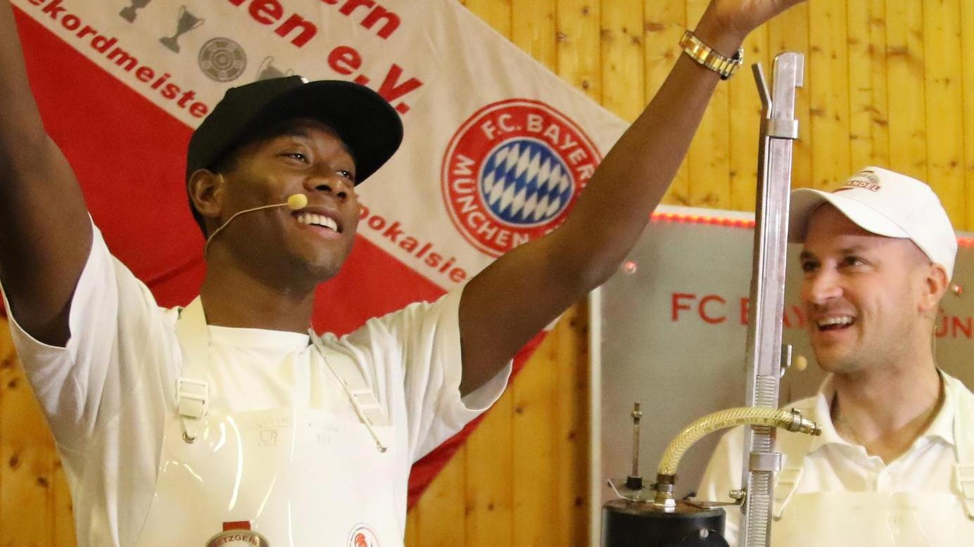 Alaba zu Gast beim FC Bayern Fanclub in Wilhermsdorf