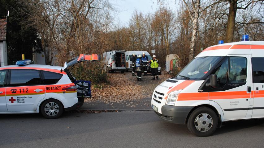 Mann erleidet Stromschlag: Hubschrauber landet in Schwabach