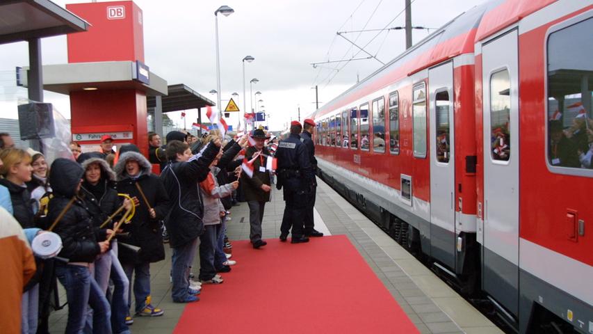 Vor zehn Jahren in Altenfelden: Großer Bahnhof für den Regionalexpress