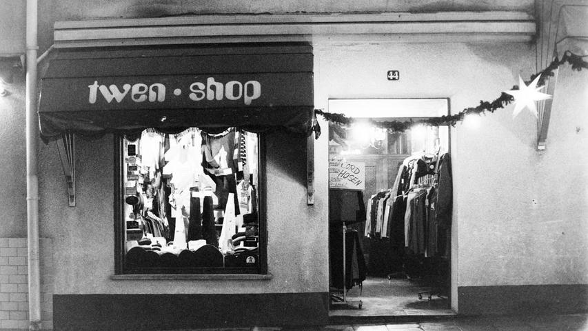 Der Twen-Shop am Marktplatz, der erste Laden des heutigen Modegeschäfts Langer.