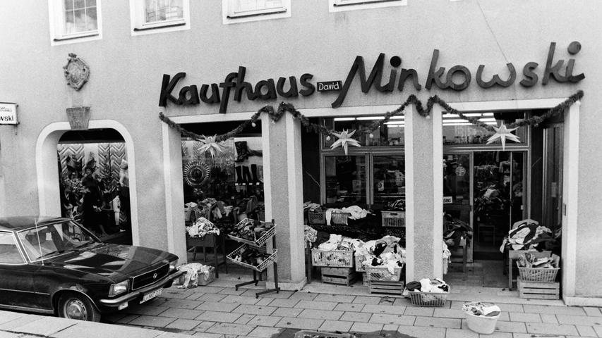 Das Kaufhaus Minkowski in der Rosengasse war im Volksmund nur unter dem Namen "beim Jud`n`" bekannt.