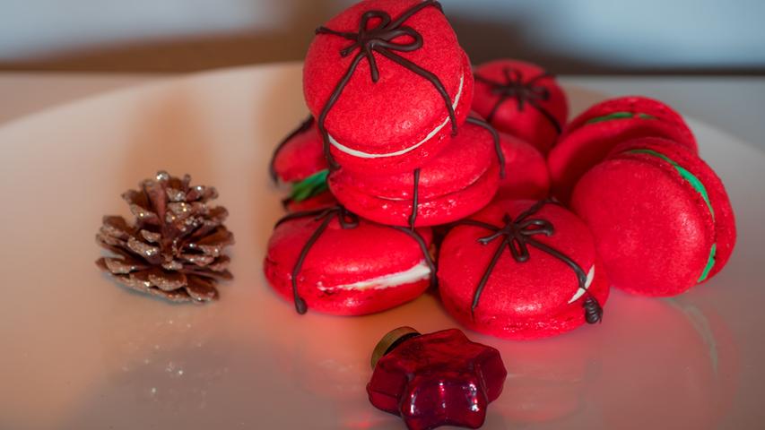 Die farbenfrohen Christmas Macarons von Anna Keitzl haben elf Stimmen ergattert. Hier geht es zum Rezept.