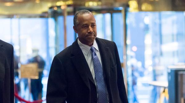 Im Rennen um die Nominierung war Benjamin Solomon Carson anfangs noch ein Konkurrent Trumps, in seinem Kabinett soll der pensionierte Neurochirurg und loyale Unterstützer Trumps Minister für Wohnungsbau und Stadtentwicklung werden. Carson bezeichnete in seinem Wahlkampf die gleichgeschlechtliche Ehe als "Bestialität" und machte 2014 Schlagzeilen, als er die amerikanischen Medien mit denen in Deutschland zur NS-Zeit verglich.