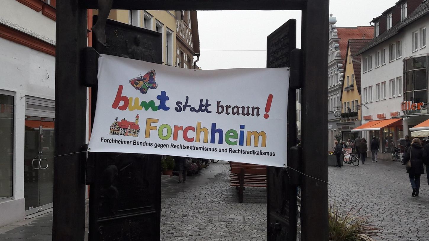Das Forchheimer Bündnis "Bunt statt braun" ruft zur Gegendemonstration auf.