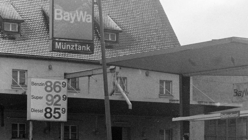Wo sich heute der diska-Markt befindet, betrieb die BayWa lange Zeit ein Lagerhaus und eine Tankstelle.