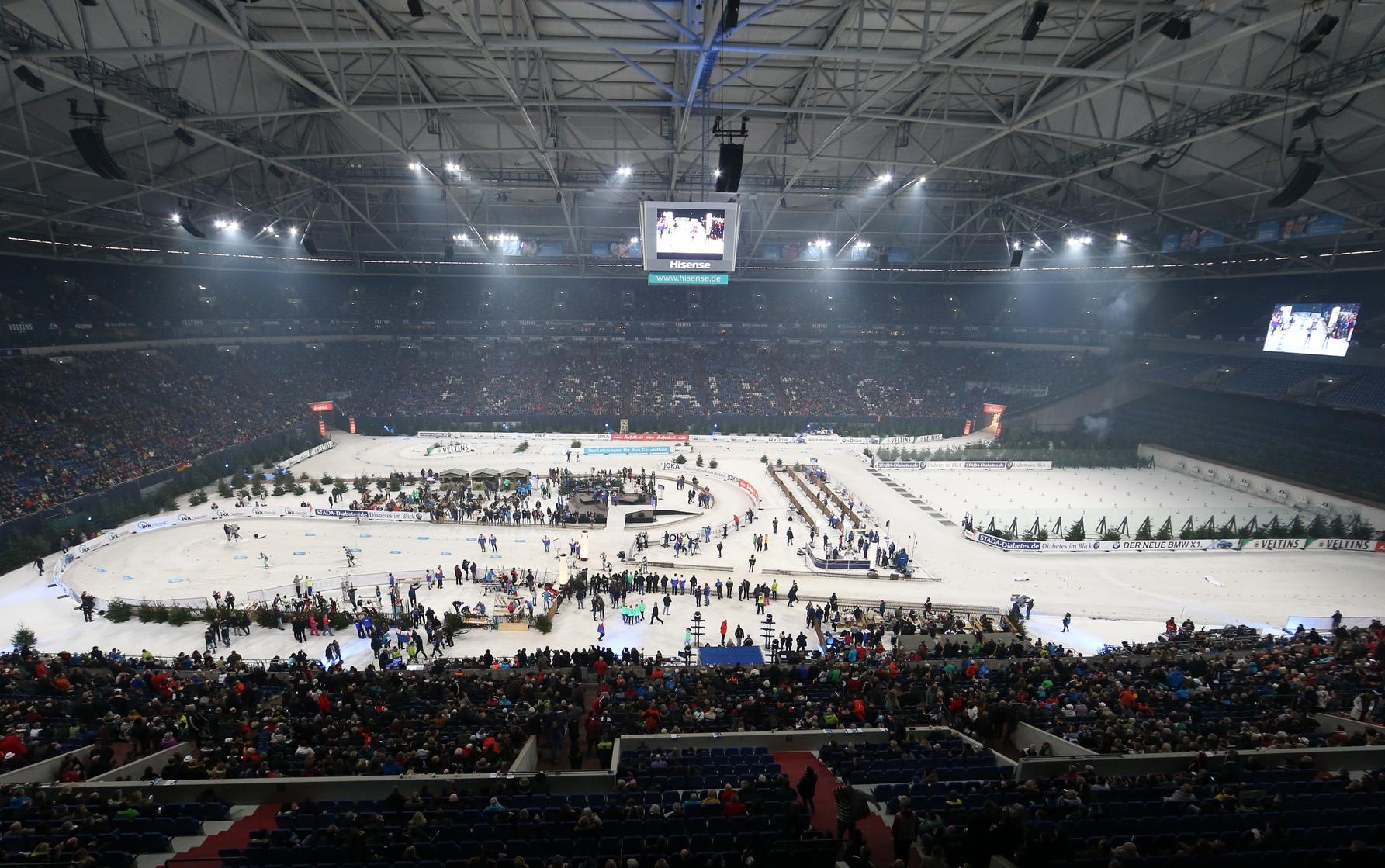 Mehr als 40.000 Zuschauer BiathlonSpektakel auf Schalke