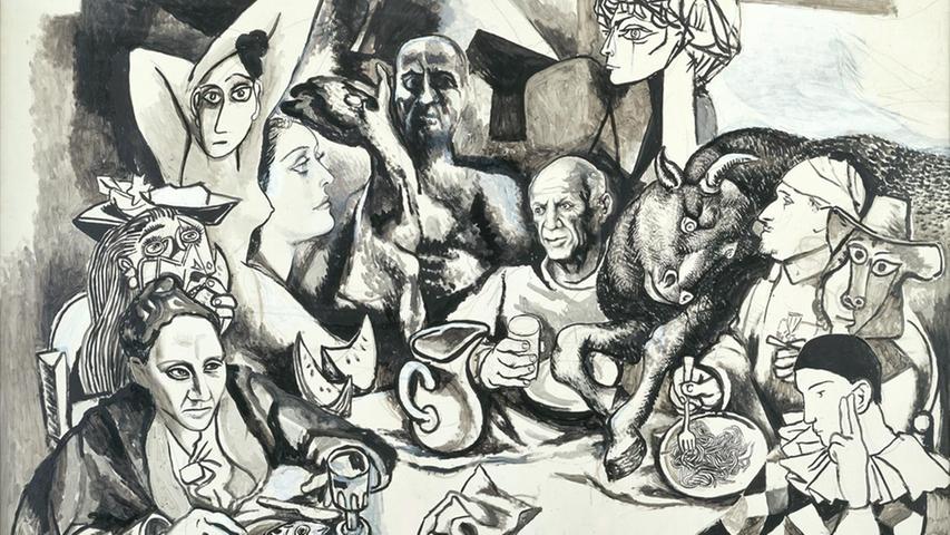 Bis zum 19. Februar heißt es im Neumarkter Museum Lothar Fischer "Wir sind, was wir sammeln" mit Werken von Willi Baumeister über Renato Guttoso (Bild: "Das Gastmahl") bis hin zu Andy Warhol. Weiter geht es ab 5. März mit der Solo-Schau "Von der Figur zur Körperlandschaft" von Bildhauer Wilhelm Loth.