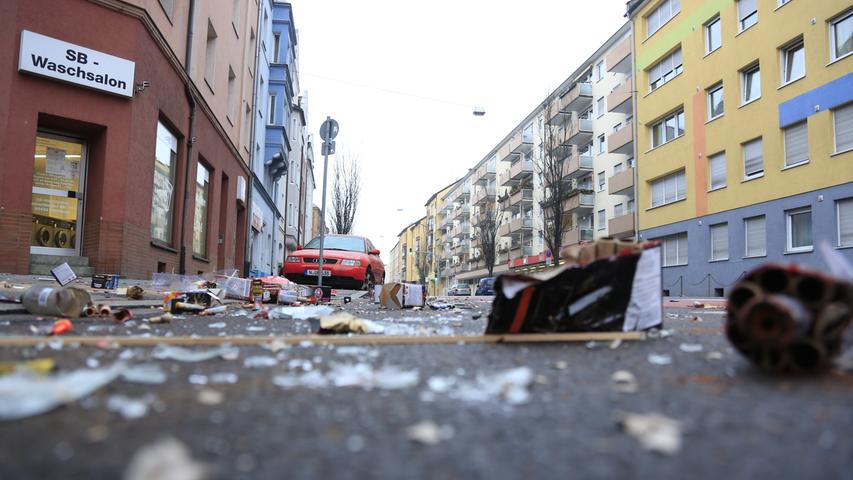 Müll, Müll, Müll: So schmutzig ist Nürnberg nach Silvester