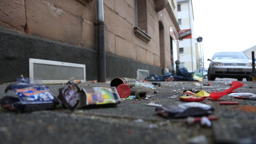 Müll, Müll, Müll: So schmutzig ist Nürnberg nach Silvester