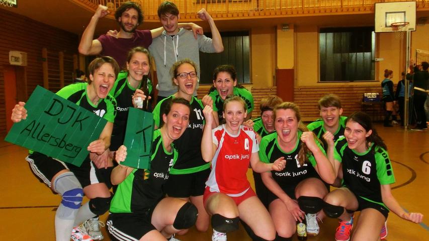 Die Volleyballerinnen der DJK Allersberg sind erstmals in die Bezirksliga aufgestiegen.