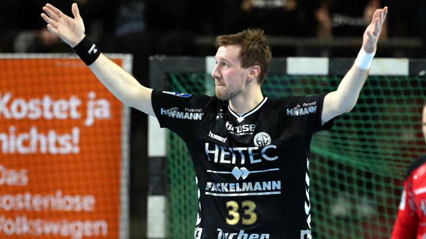 "Ich finde, ich habe ein schönes Leben": Handballer Nikolai Link fühlt sich wohl in Erlangen.