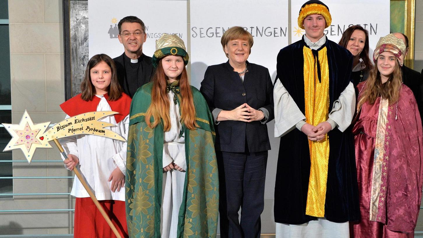 Sternsinger aus Pyrbaum besuchten Angela Merkel