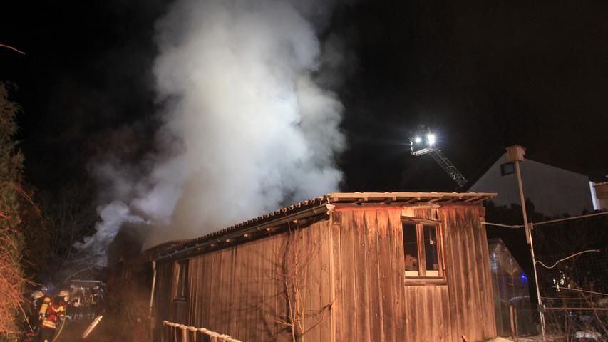 Heroldsbach: Feuerwehreinsatz ging  nach dem Brand weiter