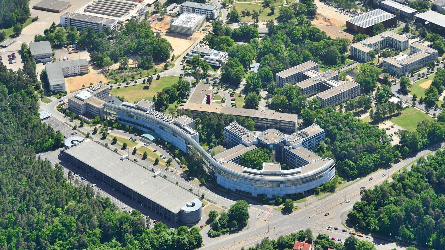 Die Unternehmen in und um Nürnberg - hier das Gewerbegebiet Nordost Park - sind zufrieden mit ihren Standorten. Vor allem die Nähe zu den Forschungseinrichtungen in der Metropolregion wird von vielen geschätzt.