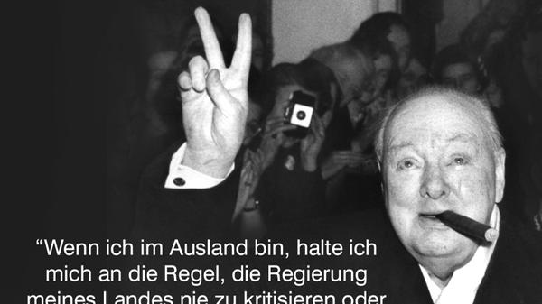 Winston Churchill im April 1947 - Der frühere und künftige Premierminister Großbritanniens war gerade Oppositionsführer im britischen Parlament. Quelle: The Oxford Dictionary of Political Quotations