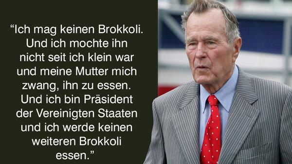 George Herbert Walker Bush, als Präsident im März 1990 in einer Pressekonferenz. Quelle: The American Presidency Project