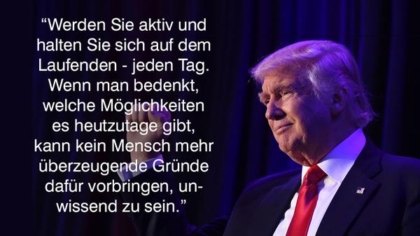 Das schrieb Trump in seinem Buch "Wie man reich wird", erschienen 2004.