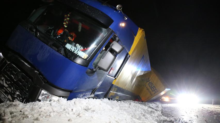 Lkw-Unfall auf A9 bei Gefrees: Fahrer hatte Herzprobleme