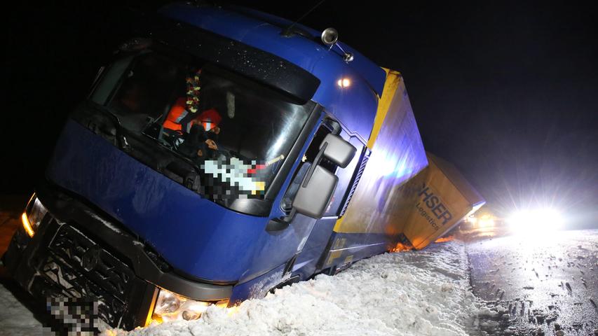 Lkw-Unfall auf A9 bei Gefrees: Fahrer hatte Herzprobleme