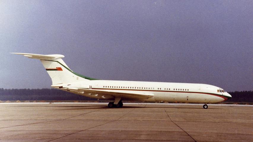 Diese Vickers VC-10 der Regierung von Oman landete im August 1977 am Airport Nürnberg.