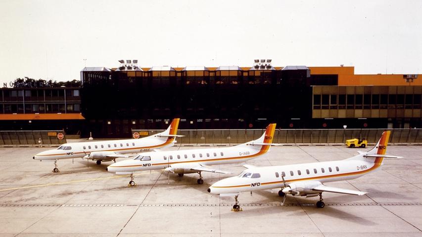 Der Nürnberger Flugdienst (NFD) richtete in den 1980er Jahren eine Vielzahl von Strecken in deutsche und europäische Städte ein. Eingesetzt wurden die 19-sitzigen Metroliner.