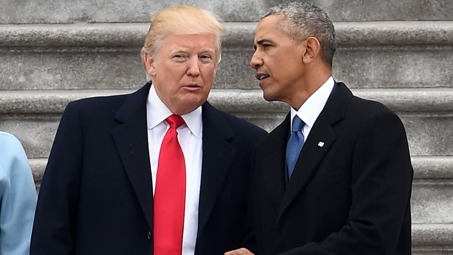 Haben mehr gemeinsam, als es scheint: Donald Trump (links) und Vorgänger Barack Obama.