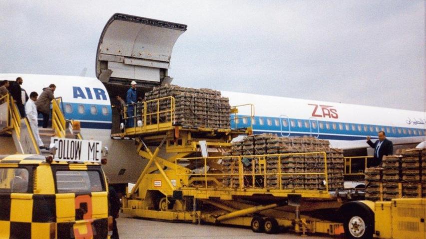 Mit dieser Boeing 707 der ägyptischen Zakani Airways wurden in den Jahren 1983 bis 1987 Millionen Eintagsküken von Nürnberg nach Kairo transportiert