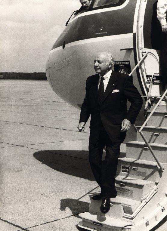 Walter Scheel war der vierte Bundespräsident der Bundesrepublik Deutschland. Während seiner Amtszeit von 1974 bis 1979 kam er auch nach Nürnberg.