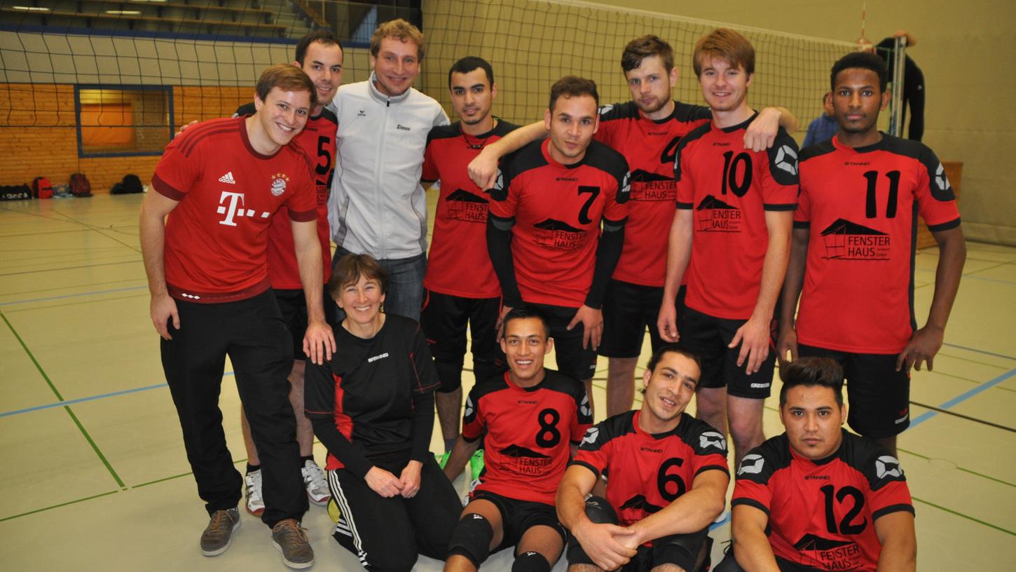 In Ansbach spielt Mohammad Volleyball. Sein Team hofft auf seinen Verbleib in Deutschland.