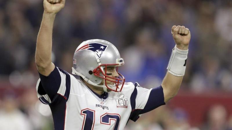 Dauerbrenner: Zum dritten Mal in Folge ziehen die New England Patriots um Quarterback Tom Brady in den Super Bowl ein.