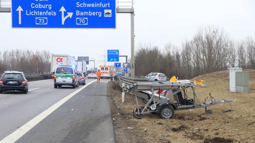 Zwei Unfälle am Kreuz Bamberg: Mutter und Kind verletzt
