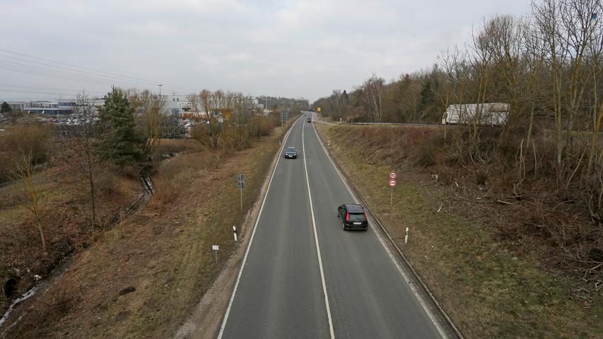 Ein Blick von der Staatsstraße Richtung Neumarkt.