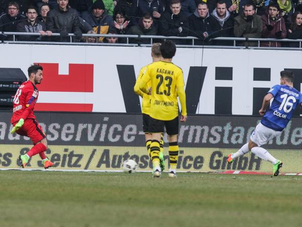 Den kennt man auch in Nürnberg: Antonio-Mirko Colak machte Darmstadt gegen Dortmund siegreich.