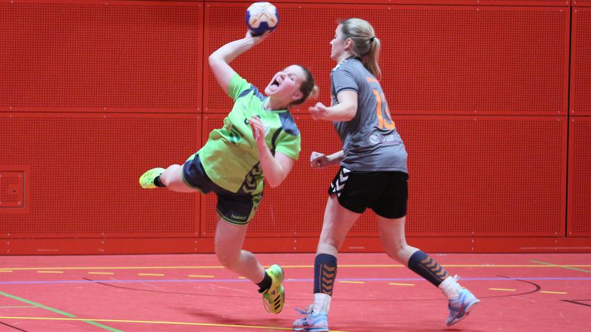 Handball-BOL: SG Rohr/Pavelsbach (grün) gegen HG Eckental