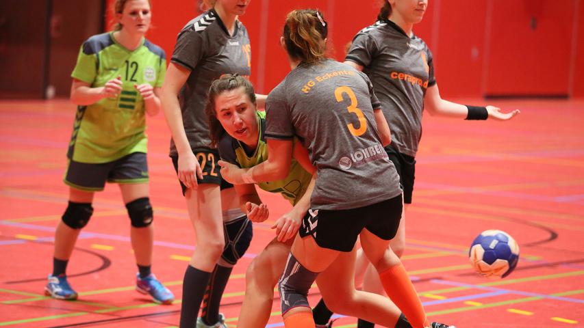 Handball-BOL: SG Rohr/Pavelsbach (grün) gegen HG Eckental