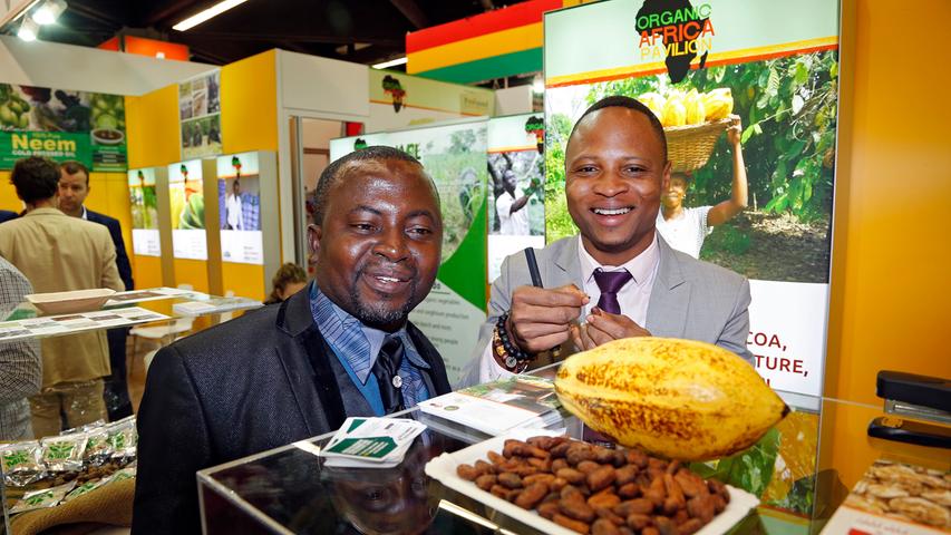 Nicht nur in Deutschland wächst der Bio-Markt - eindrucksvoll zu sehen beispielsweise am Pavillon der afrikanischen Hersteller.