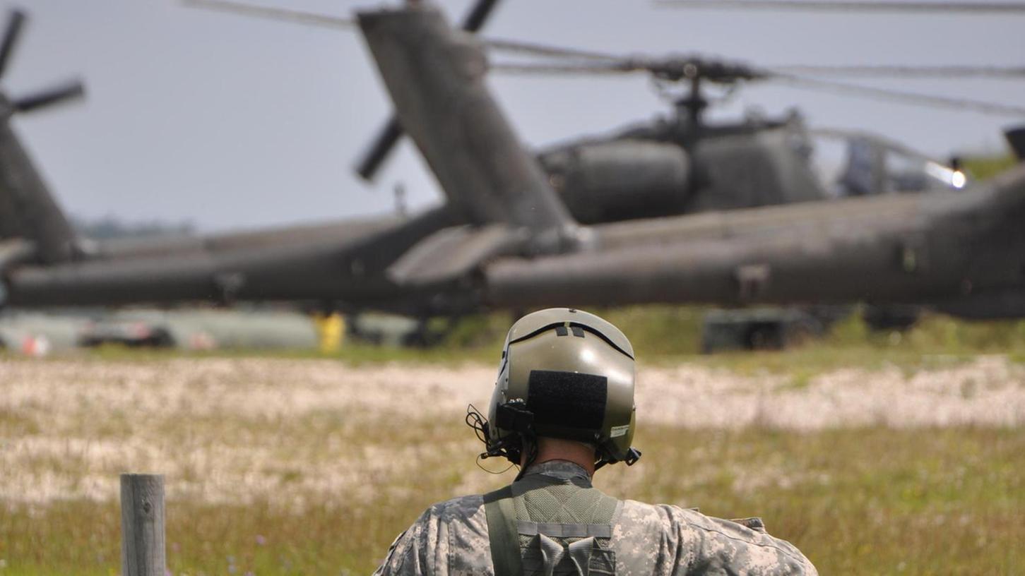 Erst kürzlich bekam die US-Armee im Raum Ansbach zusätzliche Soldaten und Hubschrauber.