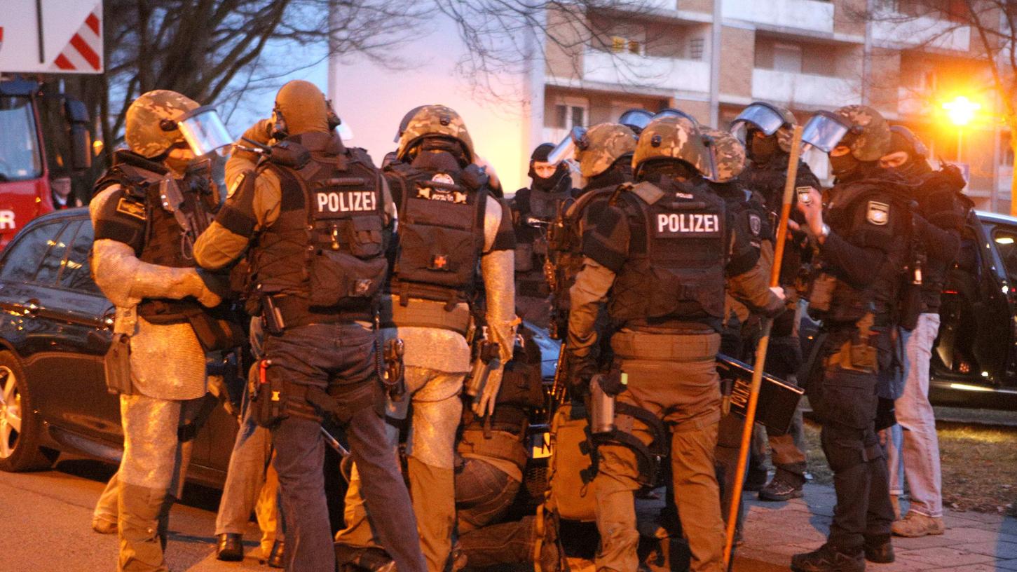 Die Polizei in Bamberg forderte am Donnerstagabend die Spezialeinsatzkräfte aus Nürnberg an.