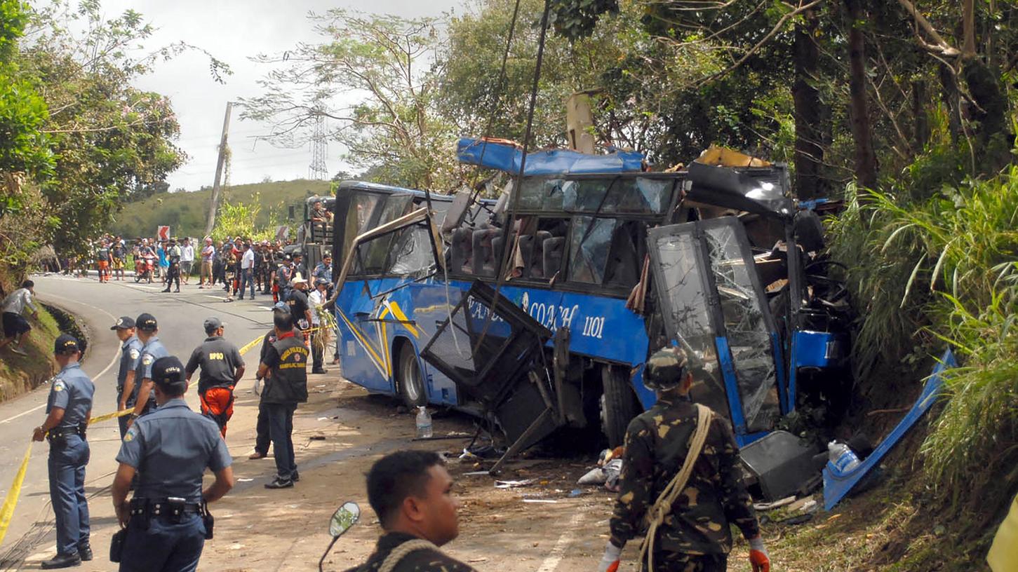 Tote und Verletzte bei Busunglück auf den Philippinen