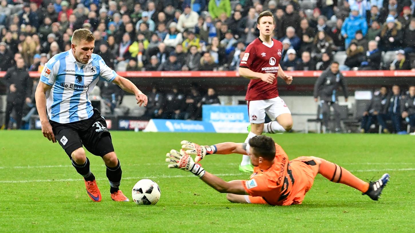 Ganz unschuldig war Thorsten Kirschbaum nicht, an den zwei Gegentreffern am Montagabend bei der 0:2-Niederlage des FCN beim TSV 1860 München.