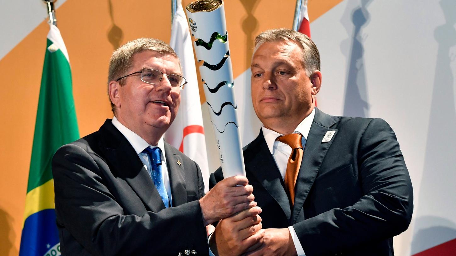 Bach, Orban - und jetzt? Der olympische Traum des ungarischen Ministerpräsidenten droht zu platzen.