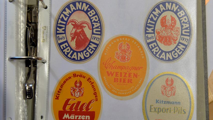 Bieretiketten statt Briefmarken: Erlanger präsentiert seine Sammlung 