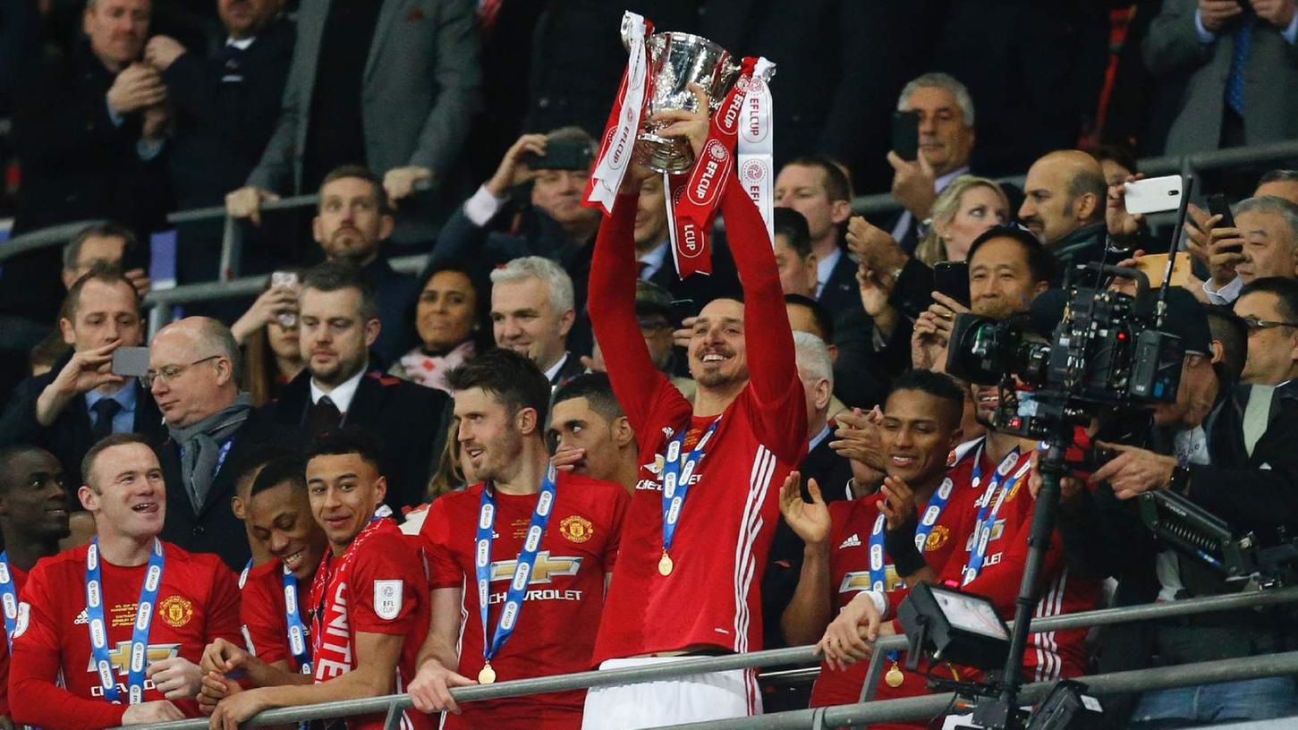 Mit seinen beiden Toren verhalf Zlatan Ibrahimovic Manchester United zum Sieg im EFL Cup.