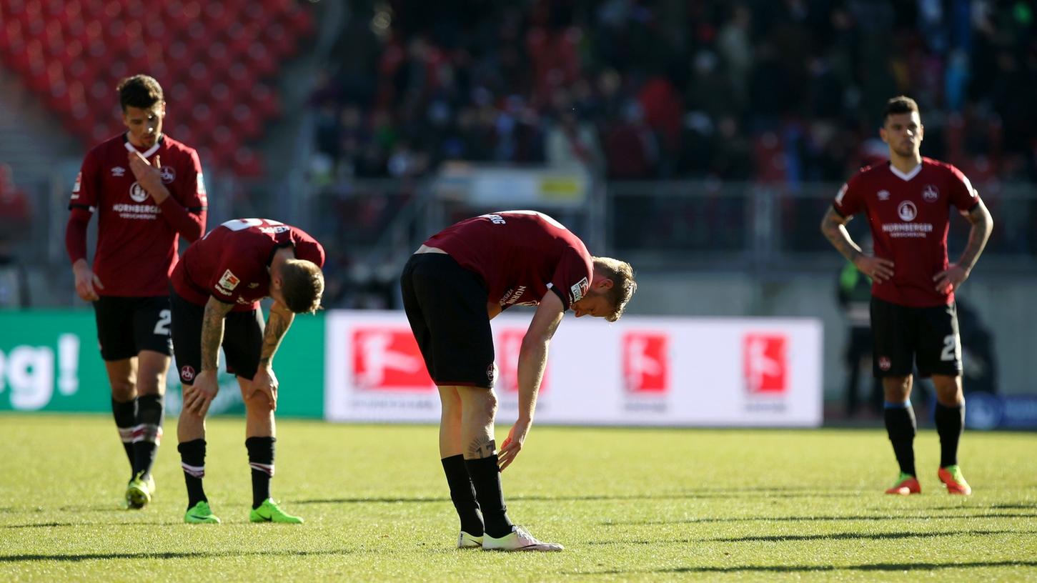 Die Enttäuschung sitzt beim 1. FC Nürnberg nach der Niederlage gegen Bochum sichtlich tief.