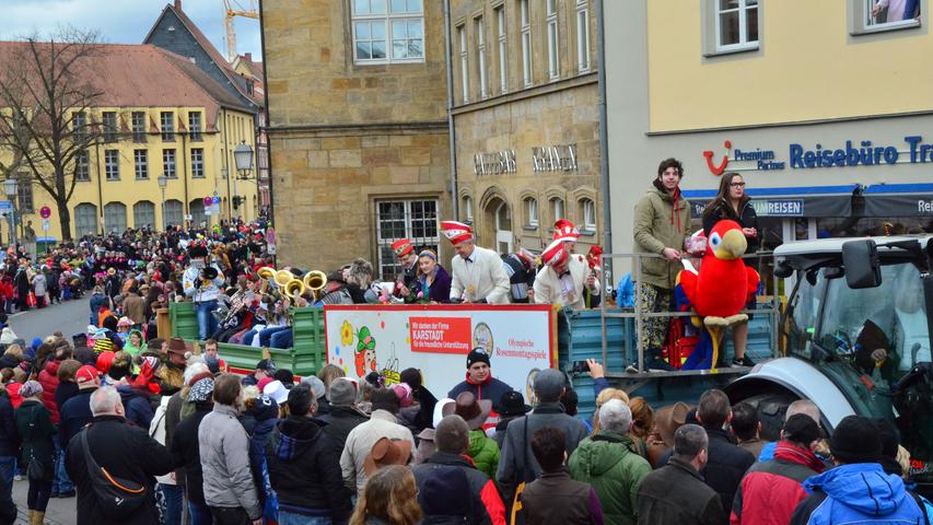 Umzug in Bamberg: Fasching erreicht seinen Höhepunkt