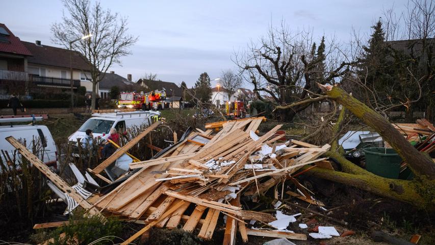 Bilder der Zerstörung: Tornado wütet in Unterfranken
