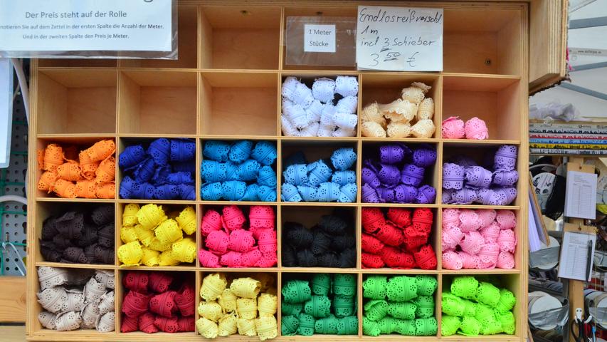 Bunte farben, besondere Materialien: Der Stoffmarkt in Bamberg