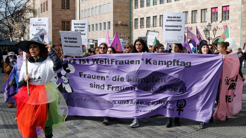 Marsch für Gleichberechtigung: Der Frauenkampftag in Nürnberg